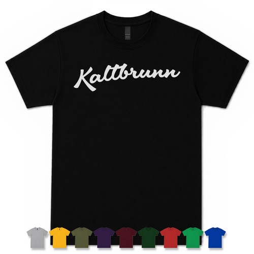 Kaltbrunn retro script shirt - kaltbrunn,