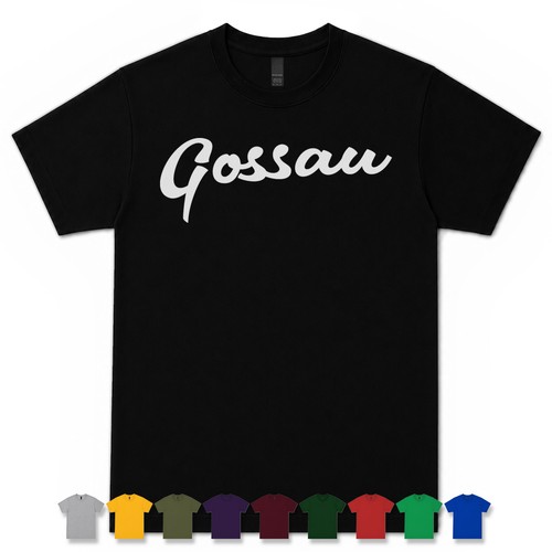Gossau retro script shirt - retro,