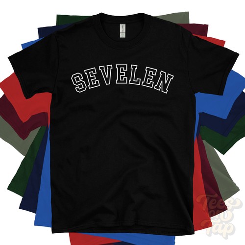 Sevelen shirt retro varsity - t-shirt,