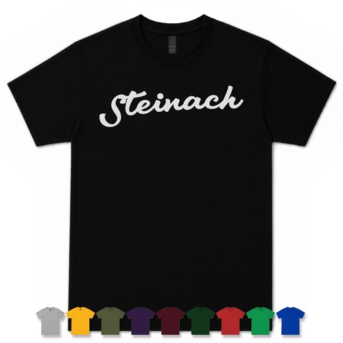 Steinach retro script shirt - retro,