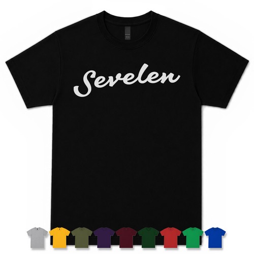 Sevelen retro script shirt - retro,