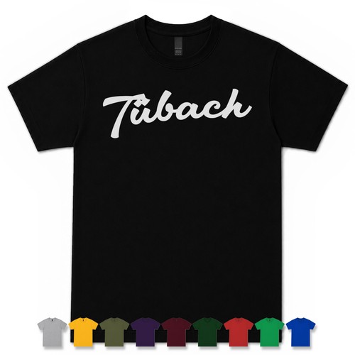Tübach retro script shirt - script, t-shirt